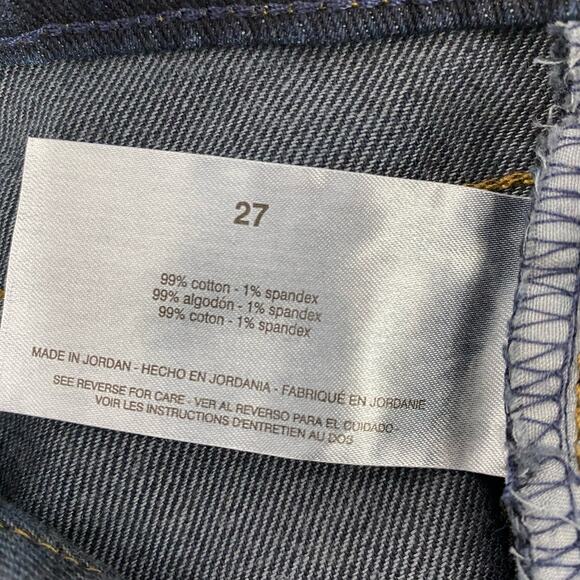 Sam Edelman Bay Flare Trouser Jeans Women 27 Blue Dark Wash High Rise Wide Leg - Picture 10 of 11